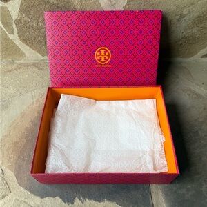 Tory Burch Pink and Orange shoe box